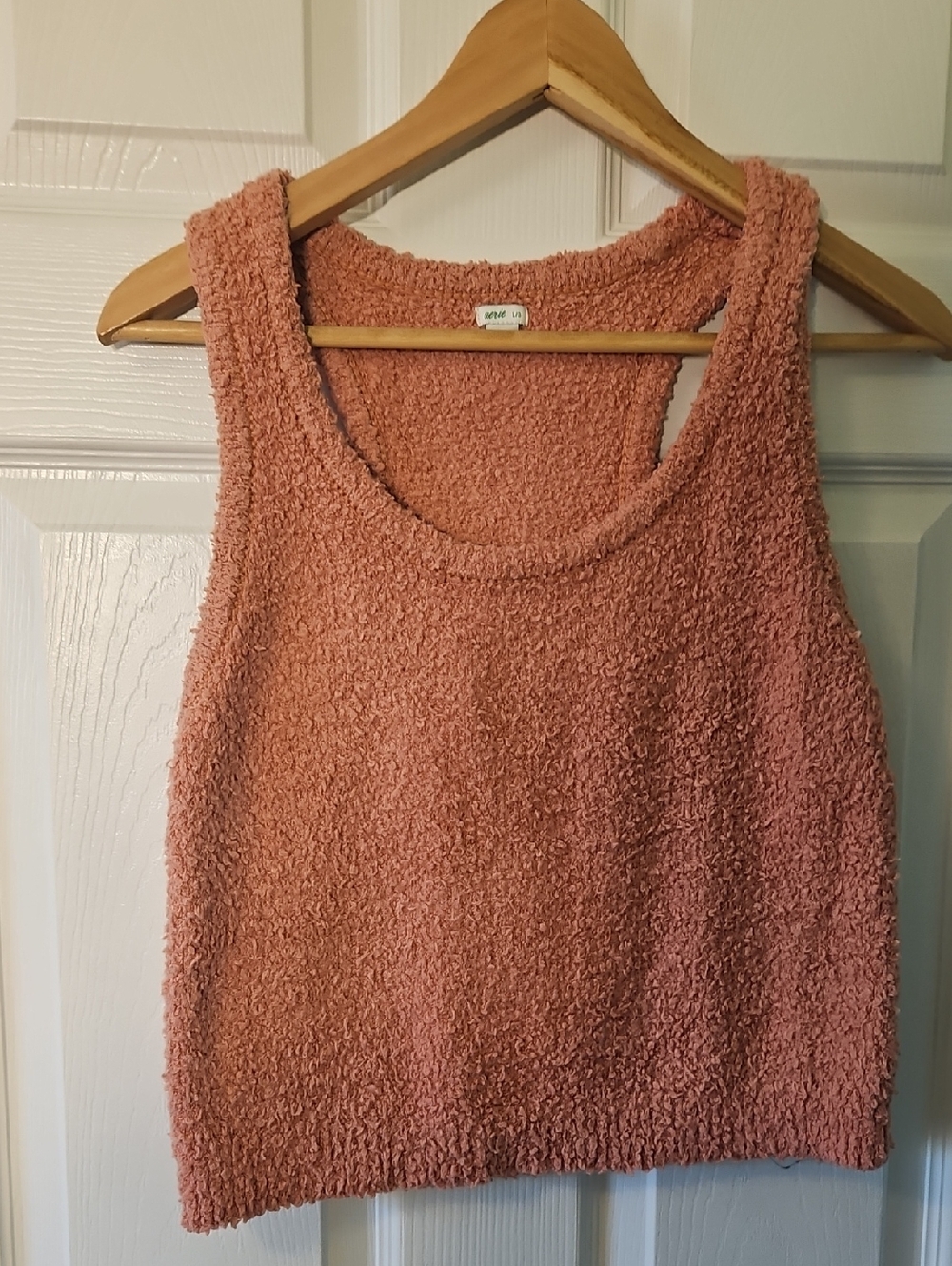 aerie Terry Knit Tank in Dusty Rose